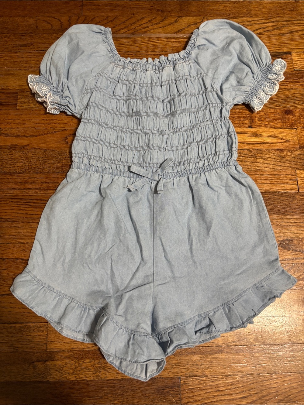 NWOT Nanette Lepore girls denim romper